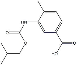 4-methyl-3-{[(2-methylpropoxy)carbonyl]amino}benzoic acid 구조식 이미지