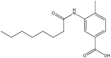 4-methyl-3-octanamidobenzoic acid Structure