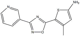 4-methyl-5-[3-(pyridin-3-yl)-1,2,4-oxadiazol-5-yl]thiophen-2-amine 구조식 이미지