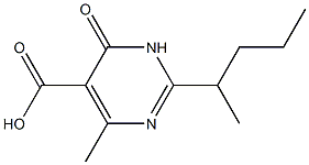 4-methyl-6-oxo-2-(pentan-2-yl)-1,6-dihydropyrimidine-5-carboxylic acid Structure