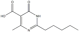 4-methyl-6-oxo-2-pentyl-1,6-dihydropyrimidine-5-carboxylic acid Structure