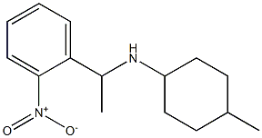 4-methyl-N-[1-(2-nitrophenyl)ethyl]cyclohexan-1-amine Structure