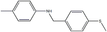 4-methyl-N-{[4-(methylsulfanyl)phenyl]methyl}aniline Structure