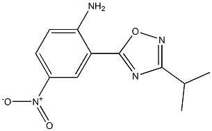 4-nitro-2-[3-(propan-2-yl)-1,2,4-oxadiazol-5-yl]aniline Structure