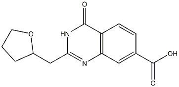 4-oxo-2-(oxolan-2-ylmethyl)-3,4-dihydroquinazoline-7-carboxylic acid 구조식 이미지