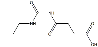 4-oxo-4-[(propylcarbamoyl)amino]butanoic acid 구조식 이미지