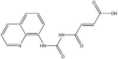 4-oxo-4-[(quinolin-8-ylcarbamoyl)amino]but-2-enoic acid 구조식 이미지