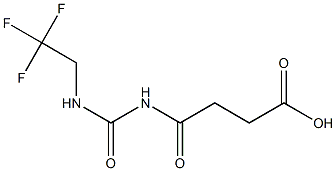 4-oxo-4-{[(2,2,2-trifluoroethyl)carbamoyl]amino}butanoic acid 구조식 이미지