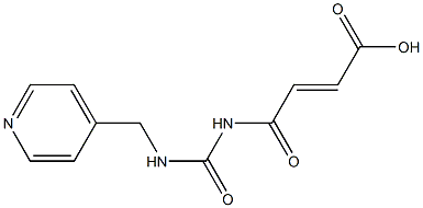 4-oxo-4-{[(pyridin-4-ylmethyl)carbamoyl]amino}but-2-enoic acid 구조식 이미지