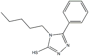 4-pentyl-5-phenyl-4H-1,2,4-triazole-3-thiol 구조식 이미지