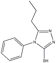 4-phenyl-5-propyl-4H-1,2,4-triazole-3-thiol 구조식 이미지