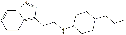 4-propyl-N-(2-{[1,2,4]triazolo[3,4-a]pyridin-3-yl}ethyl)cyclohexan-1-amine Structure