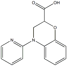 4-pyridin-2-yl-3,4-dihydro-2H-1,4-benzoxazine-2-carboxylic acid Structure