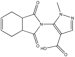 5-(1,3-dioxo-1,3,3a,4,7,7a-hexahydro-2H-isoindol-2-yl)-1-methyl-1H-pyrazole-4-carboxylic acid 구조식 이미지