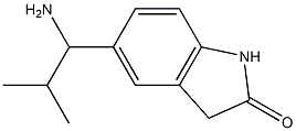 5-(1-amino-2-methylpropyl)-2,3-dihydro-1H-indol-2-one 구조식 이미지