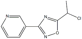 5-(1-chloroethyl)-3-(pyridin-3-yl)-1,2,4-oxadiazole Structure