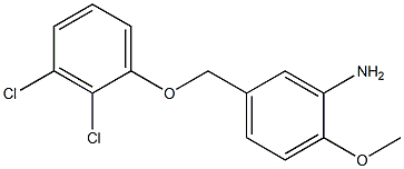 5-(2,3-dichlorophenoxymethyl)-2-methoxyaniline 구조식 이미지