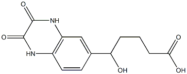5-(2,3-dioxo-1,2,3,4-tetrahydroquinoxalin-6-yl)-5-hydroxypentanoic acid Structure