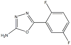 5-(2,5-difluorophenyl)-1,3,4-oxadiazol-2-amine 구조식 이미지