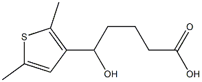 5-(2,5-dimethylthiophen-3-yl)-5-hydroxypentanoic acid Structure