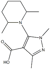 5-(2,6-dimethylpiperidin-1-yl)-1,3-dimethyl-1H-pyrazole-4-carboxylic acid Structure