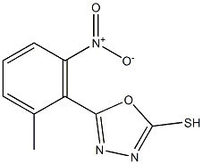 5-(2-methyl-6-nitrophenyl)-1,3,4-oxadiazole-2-thiol 구조식 이미지