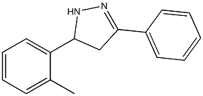 5-(2-methylphenyl)-3-phenyl-4,5-dihydro-1H-pyrazole Structure