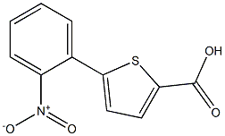 5-(2-nitrophenyl)thiophene-2-carboxylic acid 구조식 이미지