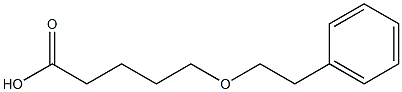 5-(2-phenylethoxy)pentanoic acid Structure