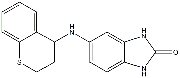 5-(3,4-dihydro-2H-1-benzothiopyran-4-ylamino)-2,3-dihydro-1H-1,3-benzodiazol-2-one Structure