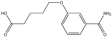 5-(3-carbamoylphenoxy)pentanoic acid 구조식 이미지