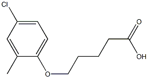 5-(4-chloro-2-methylphenoxy)pentanoic acid Structure