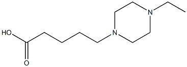 5-(4-ethylpiperazin-1-yl)pentanoic acid Structure