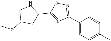 5-(4-methoxypyrrolidin-2-yl)-3-(4-methylphenyl)-1,2,4-oxadiazole 구조식 이미지