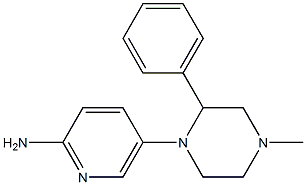 5-(4-methyl-2-phenylpiperazin-1-yl)pyridin-2-amine Structure