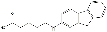 5-(9H-fluoren-2-ylamino)pentanoic acid Structure