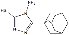 5-(adamantan-1-yl)-4-amino-4H-1,2,4-triazole-3-thiol 구조식 이미지
