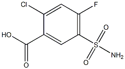 5-(aminosulfonyl)-2-chloro-4-fluorobenzoic acid Structure