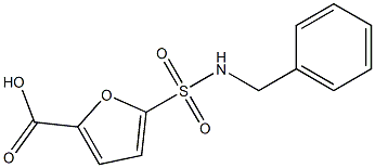 5-(benzylsulfamoyl)furan-2-carboxylic acid 구조식 이미지