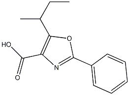 5-(butan-2-yl)-2-phenyl-1,3-oxazole-4-carboxylic acid Structure