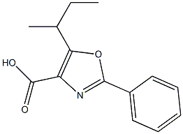 5-(butan-2-yl)-2-phenyl-1,3-oxazole-4-carboxylic acid 구조식 이미지