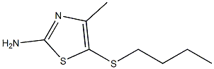 5-(butylthio)-4-methyl-1,3-thiazol-2-amine 구조식 이미지