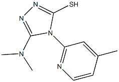 5-(dimethylamino)-4-(4-methylpyridin-2-yl)-4H-1,2,4-triazole-3-thiol 구조식 이미지