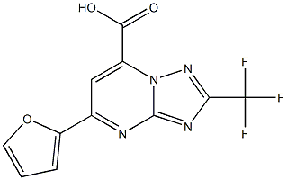 5-(furan-2-yl)-2-(trifluoromethyl)-[1,2,4]triazolo[1,5-a]pyrimidine-7-carboxylic acid Structure