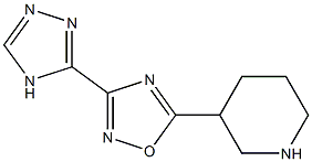 5-(piperidin-3-yl)-3-(4H-1,2,4-triazol-3-yl)-1,2,4-oxadiazole 구조식 이미지