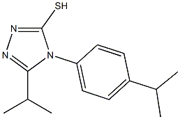 5-(propan-2-yl)-4-[4-(propan-2-yl)phenyl]-4H-1,2,4-triazole-3-thiol Structure