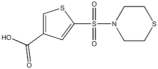 5-(thiomorpholine-4-sulfonyl)thiophene-3-carboxylic acid 구조식 이미지