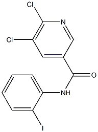 5,6-dichloro-N-(2-iodophenyl)pyridine-3-carboxamide 구조식 이미지