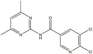 5,6-dichloro-N-(4,6-dimethylpyrimidin-2-yl)pyridine-3-carboxamide Structure