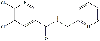 5,6-dichloro-N-(pyridin-2-ylmethyl)pyridine-3-carboxamide Structure